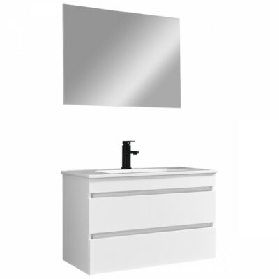 Cube 80 fürdőszoba bútor magasfényű fehér