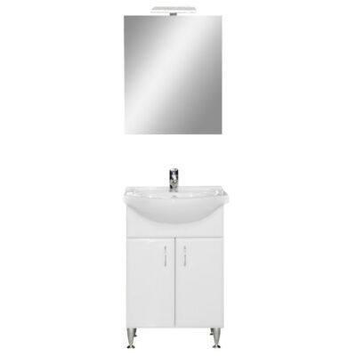 Bianca Prime 55 komplett fürdőszoba bútor magasfényű fehér
