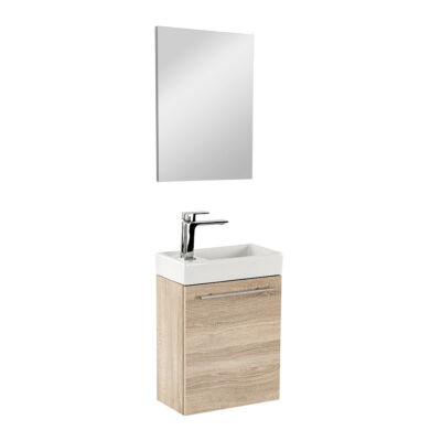 Fantastic fürdőszoba bútor Melanie tükörrel, sonoma tölgy színben