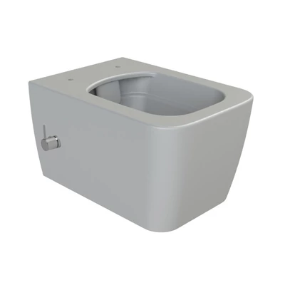 CeraStyle HERA fali WC - MATT SZÜRKE - BEÉPÍTETT bidé funkcióval - perem nélküli - mély öblítés