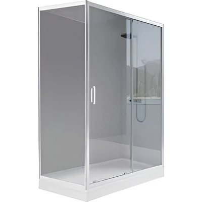 Viva AQUA TISA - ASZIMMETRIKUS zuhanykabin - 6 mm víztiszta vízlepergető üveg - 80 x 100 x 200 cm
