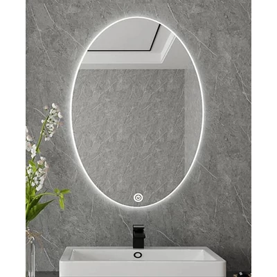 Viva AURA PINO 60 fürdőszoba tükör - hókuszpókusz kapcsoló - AMBIENT LED - ELIPSZIS -ÁLLÓ - 60x80 cm