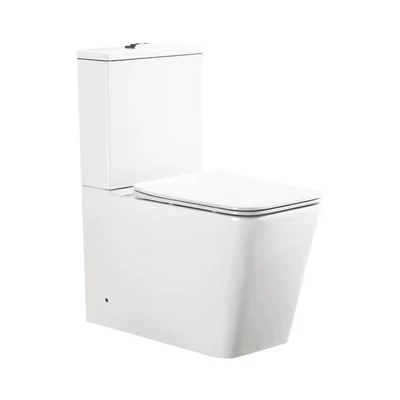 Viva ES QUADRO monoblokk WC - perem nélküli - WC ülőkével komplett - mély öblítésű