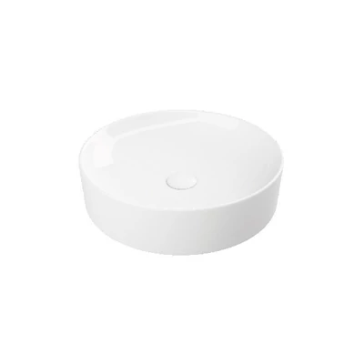 Sanovit LUCENTE - PULTRA ültethető - Top Counter - porcelán mosdó - O - Ø 43 cm