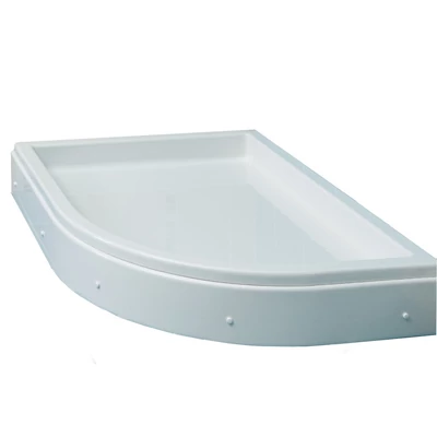 Favorit HEDO zuhanytálca íves aszimmetrikus JOBBOS - szaniter akril - 115 x 90 cm