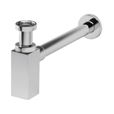 VivaStyle QUADRO LUX mosdószifon - króm - szögletes - fém - leeresztő nélkül - Ø 5/4" - Ø 32 mm
