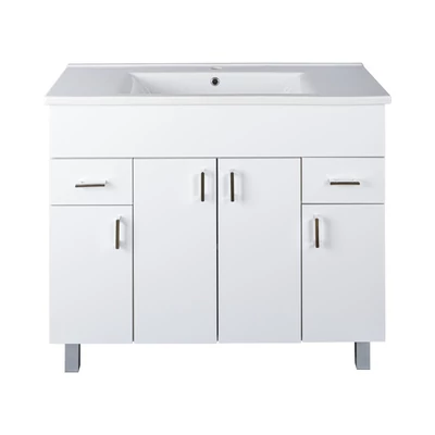 Viva STYLE Ekonomik PLUS 100 lábon álló fürdőszobabútor Sanovit SOFT 13100 mosdóval 100 x 45,5 cm